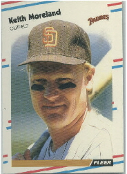 1988 Fleer Update Baseball Cards       124     Keith Moreland